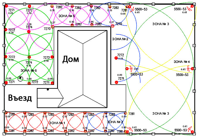 Расстановка клапанов